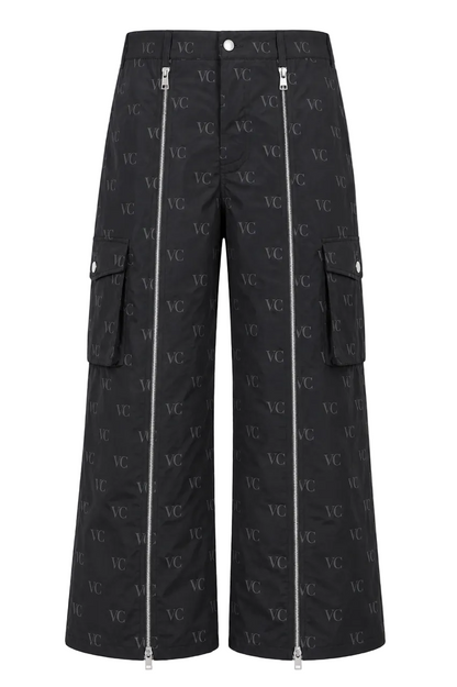 VC MONOGRAM ZIP CARGO PANTS